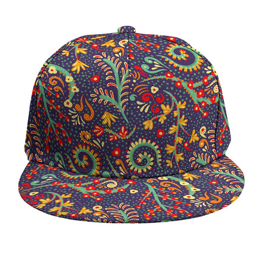 Mandala Floral Bohemian Pattern Print Snapback Cap