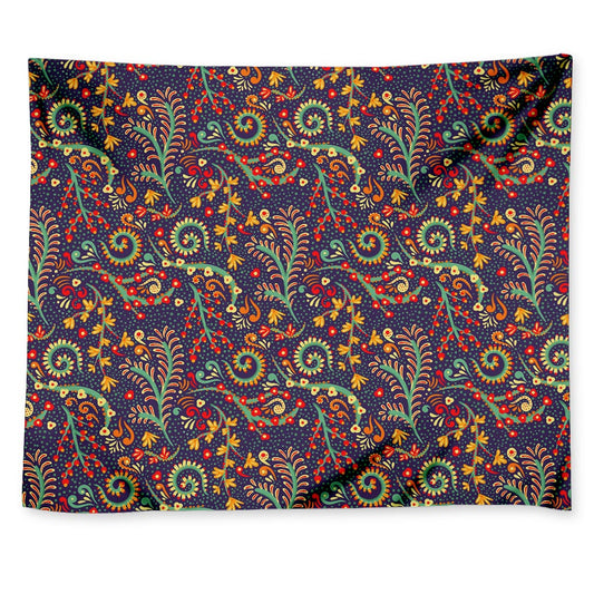 Mandala Floral Bohemian Pattern Print Tapestry