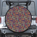Mandala Floral Bohemian Pattern Print Tire Cover