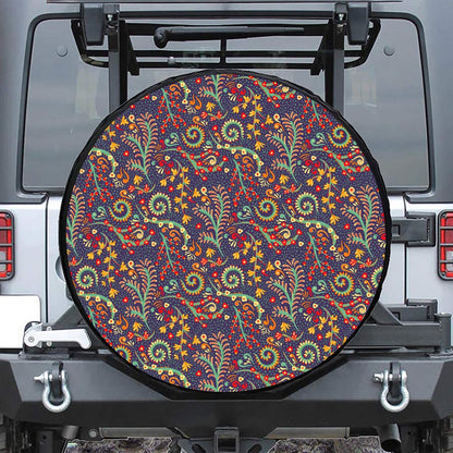 Mandala Floral Bohemian Pattern Print Tire Cover