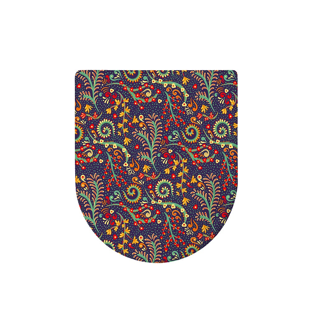 Mandala Floral Bohemian Pattern Print Toilet Lid Cover