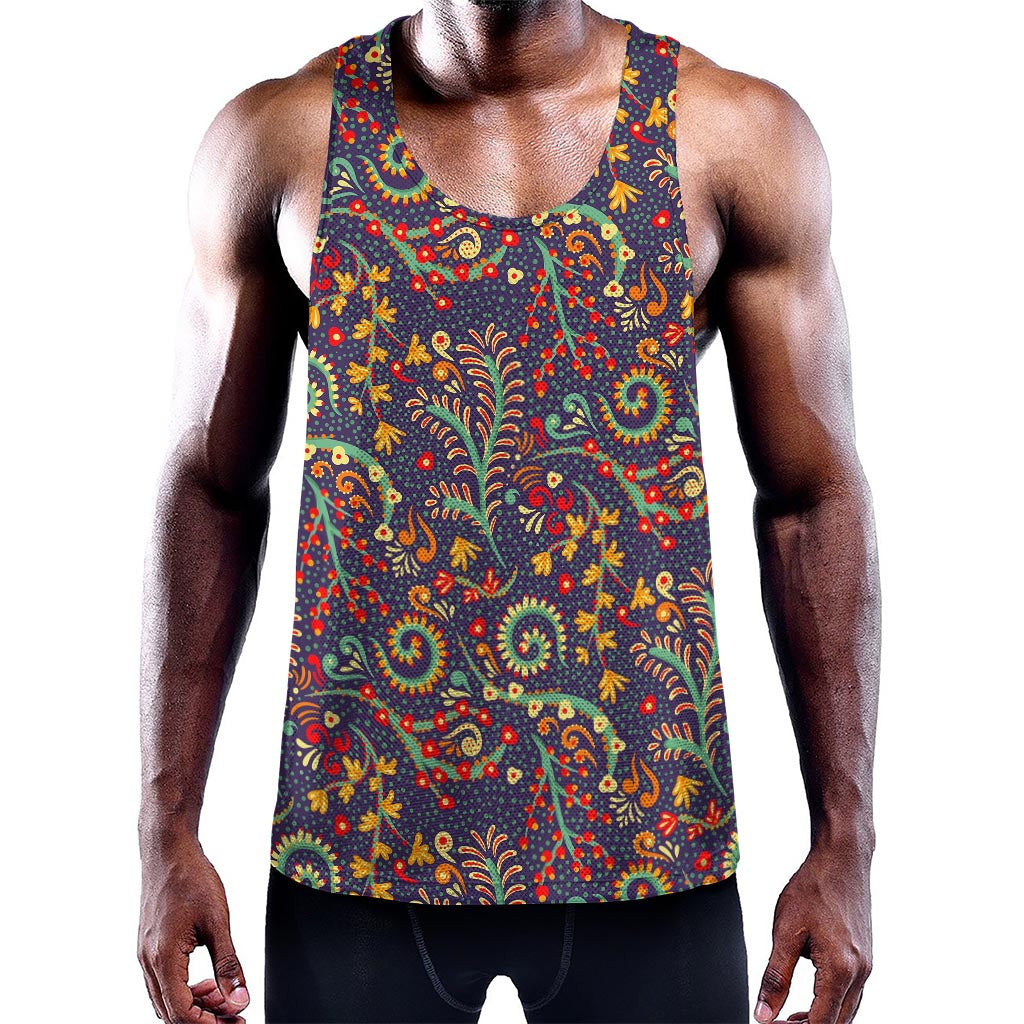 Mandala Floral Bohemian Pattern Print Training Tank Top