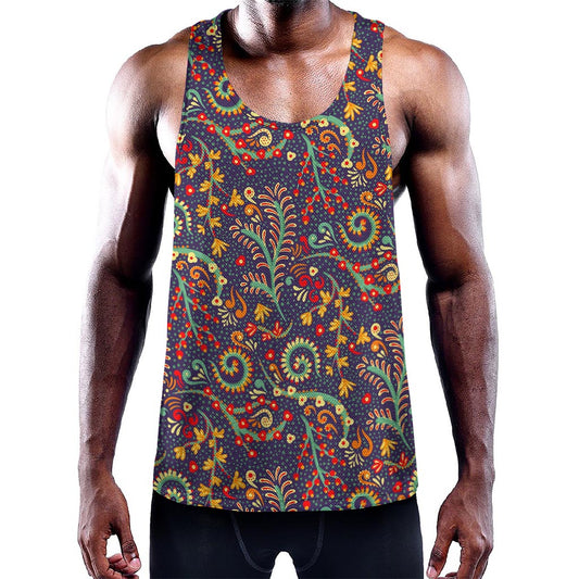 Mandala Floral Bohemian Pattern Print Training Tank Top