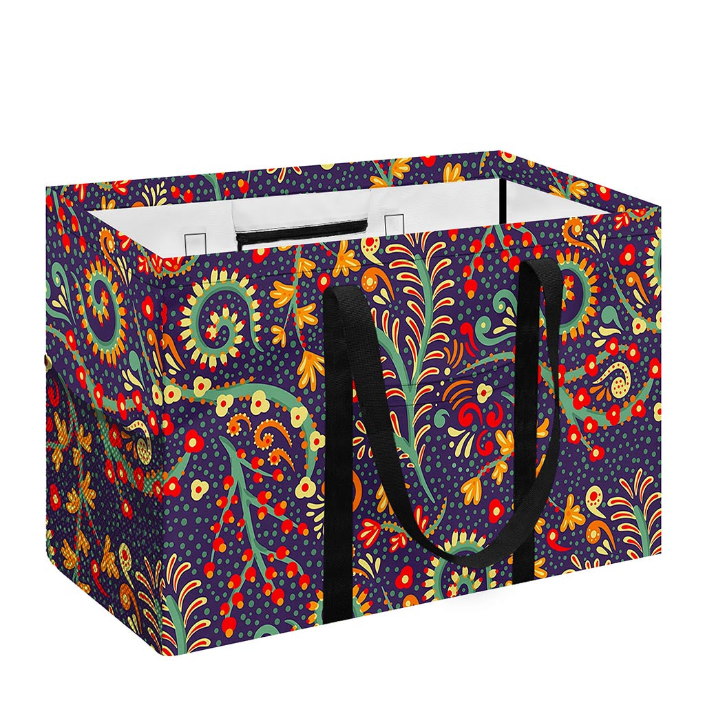 Mandala Floral Bohemian Pattern Print Utility Tote Bag