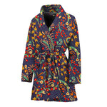 Mandala Floral Bohemian Pattern Print Women's Bathrobe