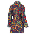 Mandala Floral Bohemian Pattern Print Women's Bathrobe