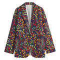 Mandala Floral Bohemian Pattern Print Women's Blazer