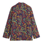 Mandala Floral Bohemian Pattern Print Women's Blazer