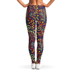 Mandala Floral Bohemian Pattern Print Women's Leggings