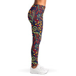 Mandala Floral Bohemian Pattern Print Women's Leggings