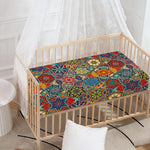 Mandala Star Bohemian Pattern Print Baby Crib Sheet