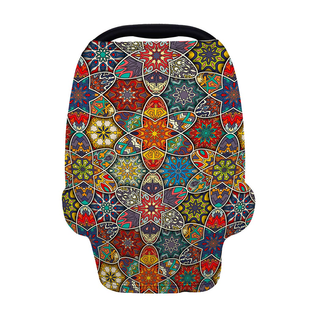 Mandala Star Bohemian Pattern Print Baby Seat Cover