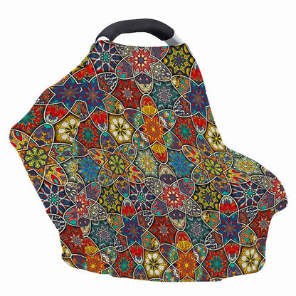 Mandala Star Bohemian Pattern Print Baby Seat Cover