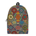 Mandala Star Bohemian Pattern Print School Backpack