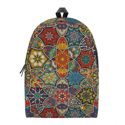 Mandala Star Bohemian Pattern Print Backpack