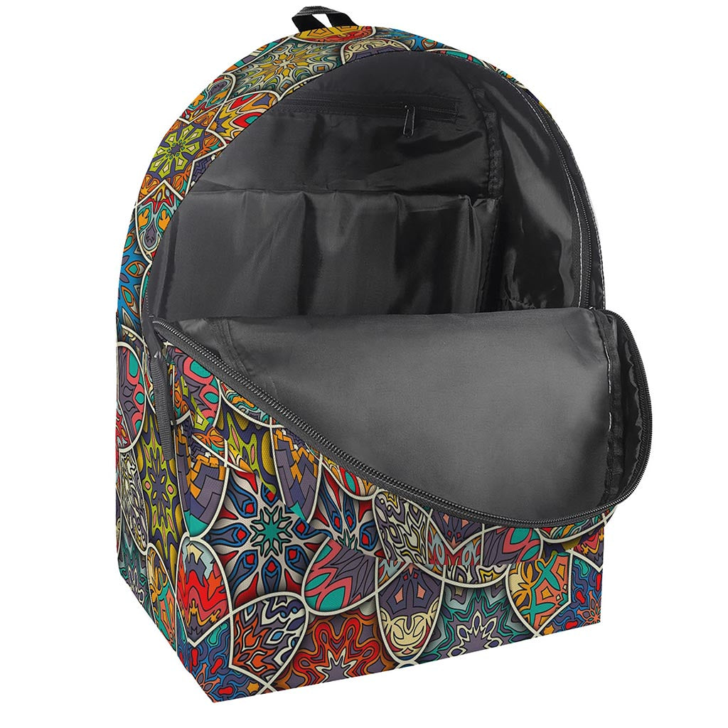 Mandala Star Bohemian Pattern Print Backpack