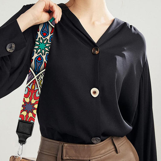 Mandala Star Bohemian Pattern Print Bag Strap