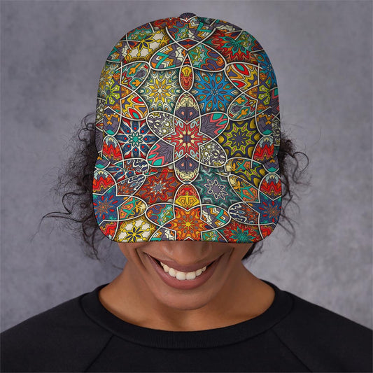 Mandala Star Bohemian Pattern Print Baseball Cap