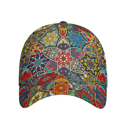 Mandala Star Bohemian Pattern Print Baseball Cap