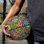 Mandala Star Bohemian Pattern Print Basketball