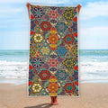 Mandala Star Bohemian Pattern Print Beach Towel
