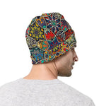 Mandala Star Bohemian Pattern Print Beanie