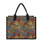 Mandala Star Bohemian Pattern Print Canvas Tote Bag