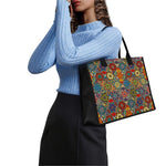 Mandala Star Bohemian Pattern Print Canvas Tote Bag