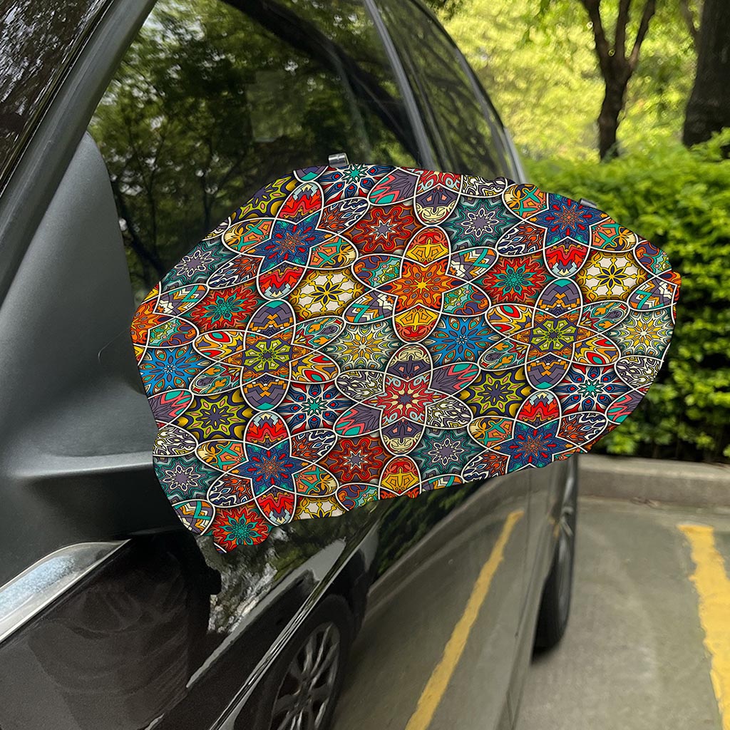 Mandala Star Bohemian Pattern Print Car Side Mirror Covers
