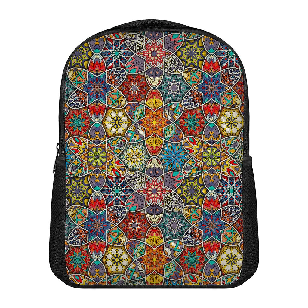 Mandala Star Bohemian Pattern Print Casual Backpack