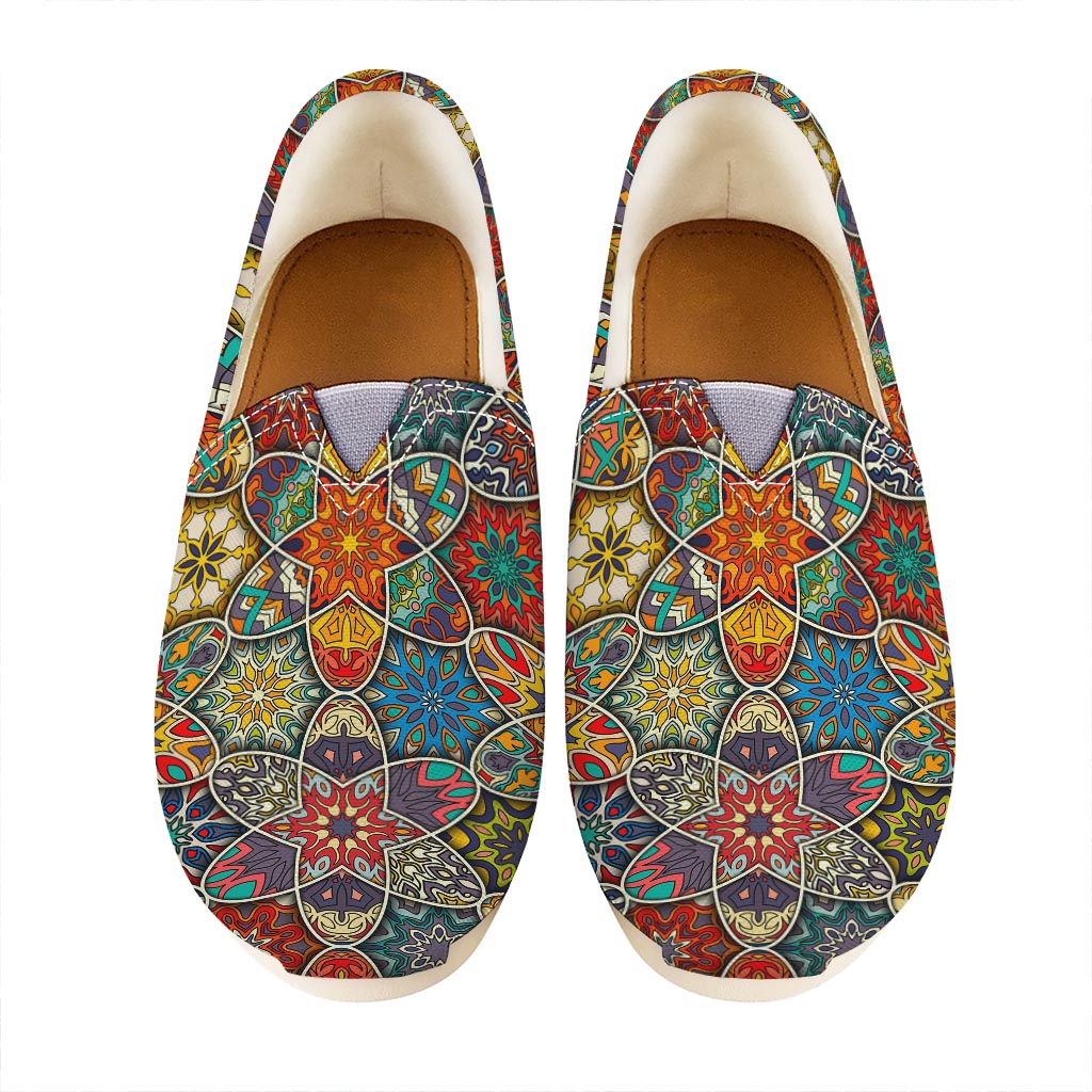 Mandala Star Bohemian Pattern Print Casual Shoes