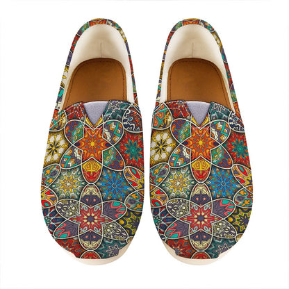 Mandala Star Bohemian Pattern Print Casual Shoes