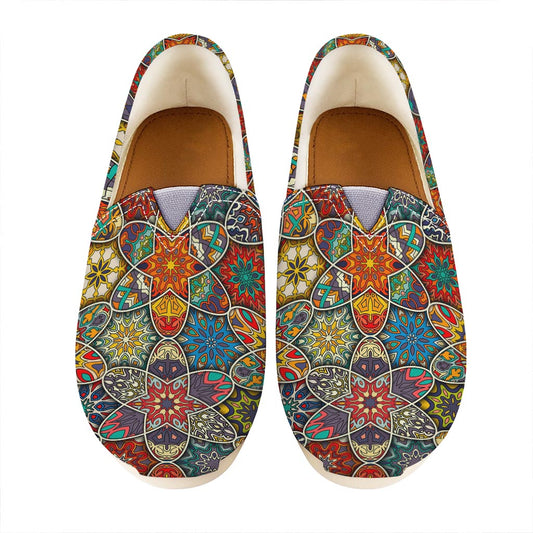 Mandala Star Bohemian Pattern Print Casual Shoes