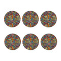 Mandala Star Bohemian Pattern Print Coaster Set
