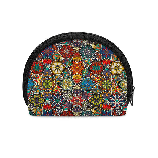 Mandala Star Bohemian Pattern Print Coin Purse