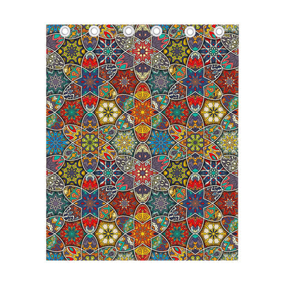 Mandala Star Bohemian Pattern Print Curtain