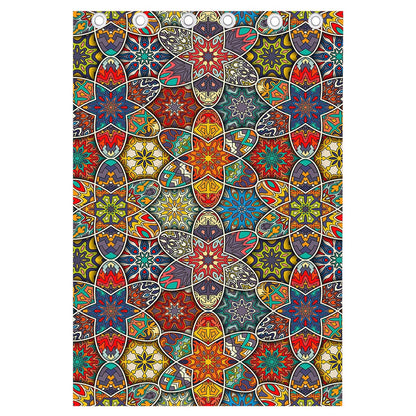 Mandala Star Bohemian Pattern Print Curtain