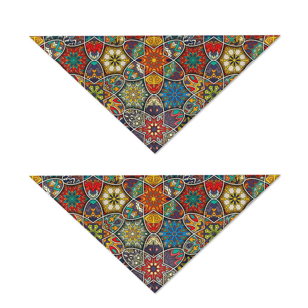 Mandala Star Bohemian Pattern Print Dog Bandana