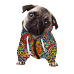 Mandala Star Bohemian Pattern Print Dog Zip Up Hoodie