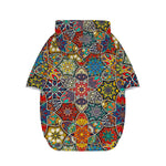 Mandala Star Bohemian Pattern Print Dog Zip Up Hoodie