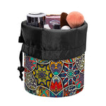 Mandala Star Bohemian Pattern Print Drawstring Makeup Bag