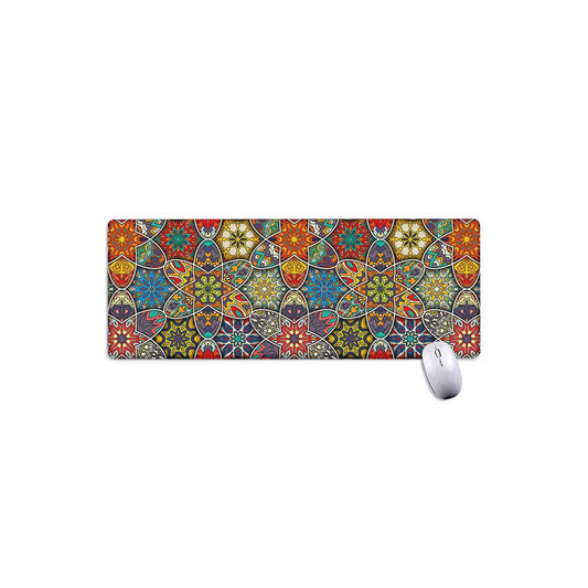 Mandala Star Bohemian Pattern Print Extended Mouse Pad