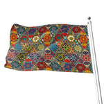Mandala Star Bohemian Pattern Print Flag