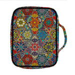 Mandala Star Bohemian Pattern Print Front Pocket Bible Bag