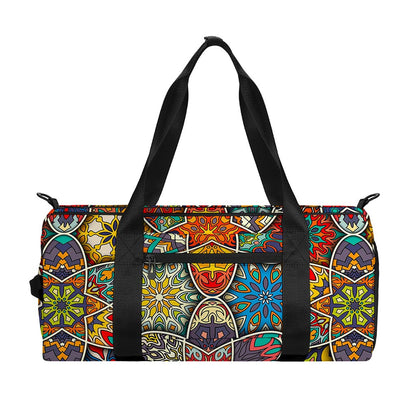 Mandala Star Bohemian Pattern Print Gym Bag