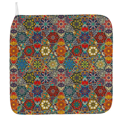 Mandala Star Bohemian Pattern Print Hand Towel