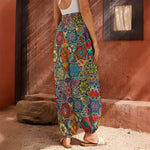 Mandala Star Bohemian Pattern Print Harem Pants