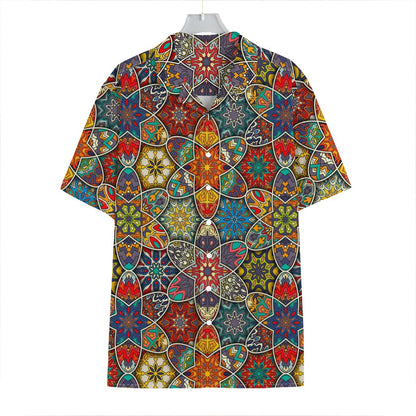 Mandala Star Bohemian Pattern Print Hawaiian Shirt