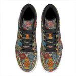 Mandala Star Bohemian Pattern Print High Top Leather Sneakers