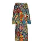 Mandala Star Bohemian Pattern Print Hooded Bathrobe